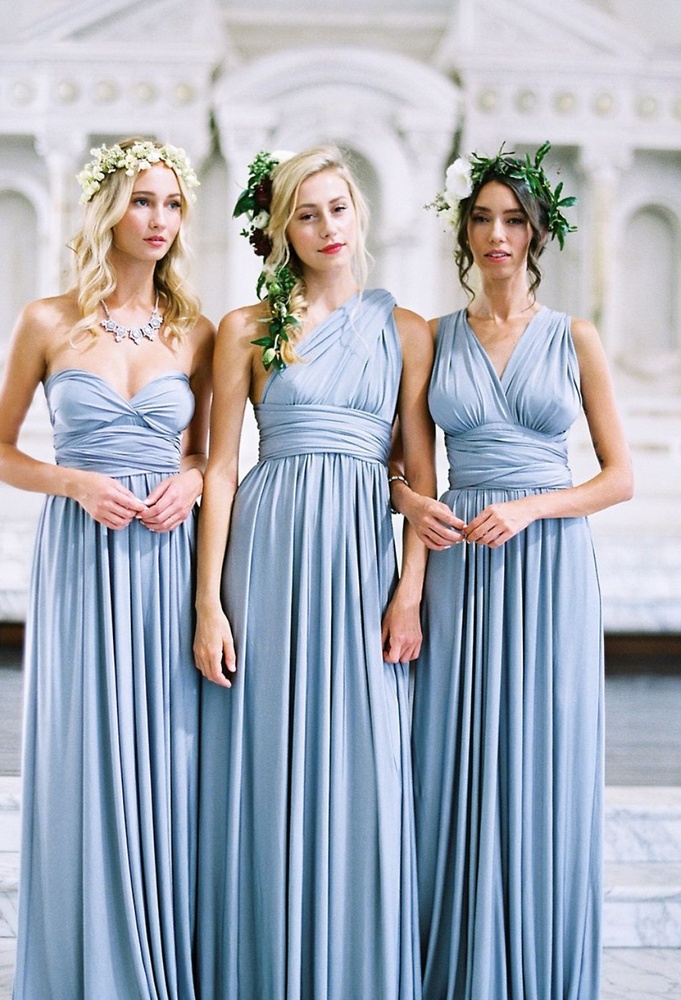 Classic Lilac Rose Infinity bridesmaid dress